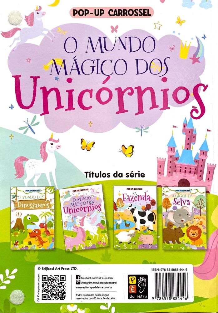 O mundo dos unicórnios - pop - up carrossel