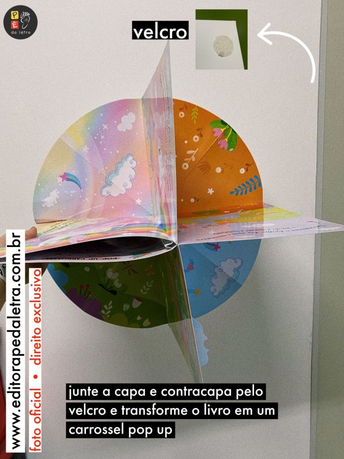O mundo dos unicórnios - pop - up carrossel
