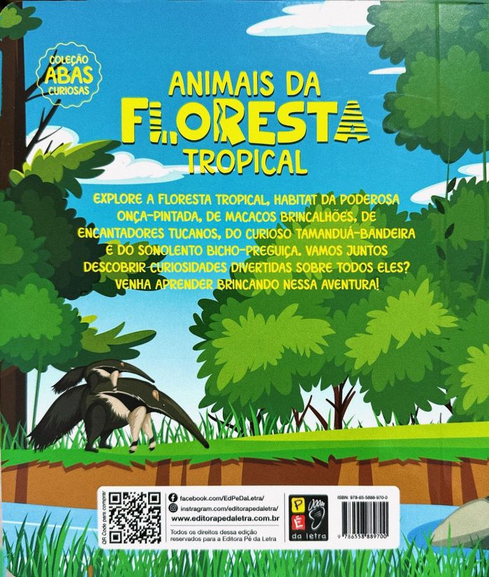 Animais da floresta tropical - Abas curiosas