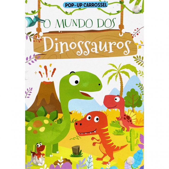 Mundo dos dinossauros - Livro pop up