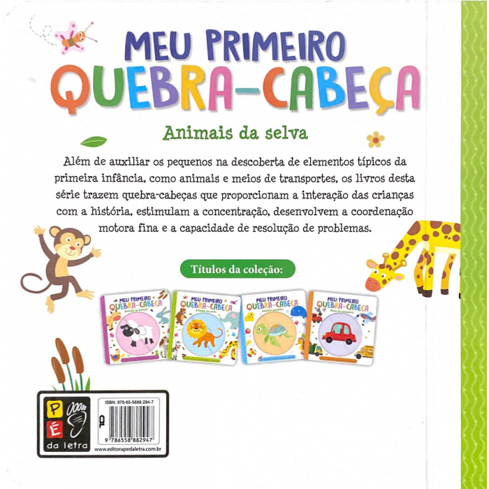 Meu Livro Quebra-cabeça: Animais da Selva